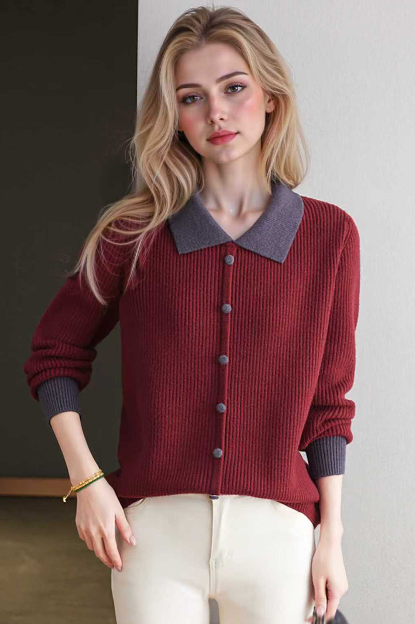 Women's Sweater Cable Knit Long Sleeve Outfits