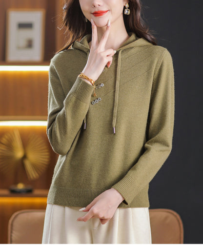 Women's Hoodie Knit Lightweight Sweater Pullover