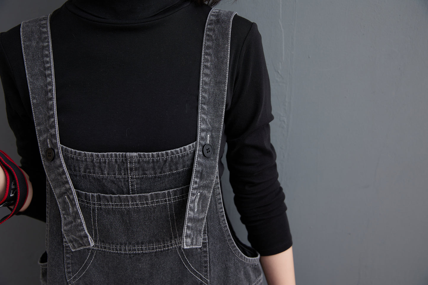 Womens Denim Bib Pants Jumpsuits Adjustable Strap Overalls