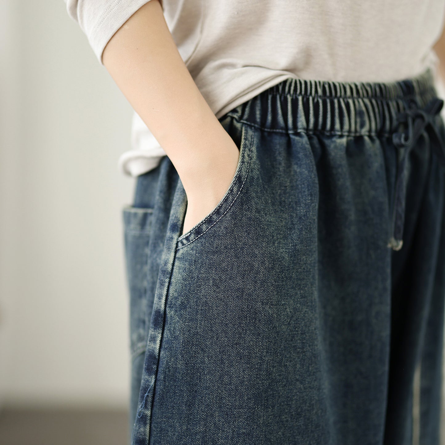 Women's Loose Jeans Baggy Wide Leg Denim Pants