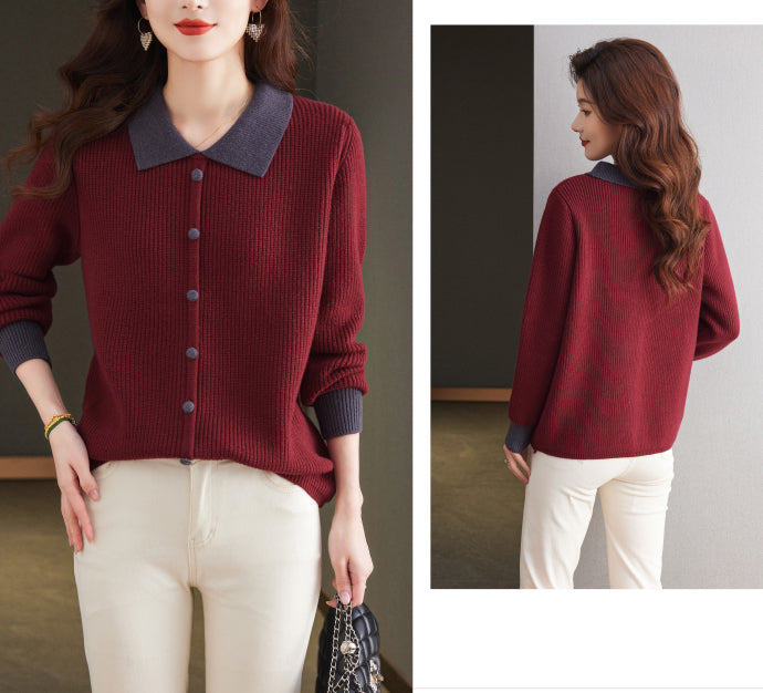 Women's Sweater Cable Knit Long Sleeve Outfits