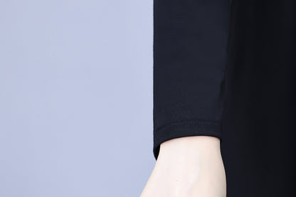 Women'sLong Sleeve Work Office Suit Dress with Pockets