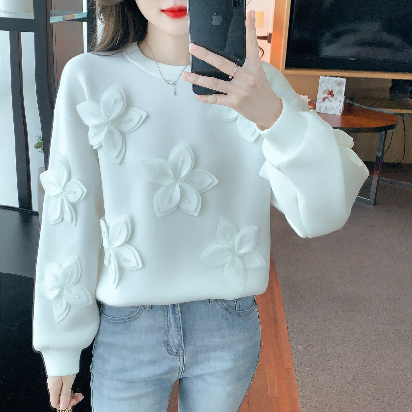 Women's Oversized Sweatshirts Hoodies 3D Floral Outfits