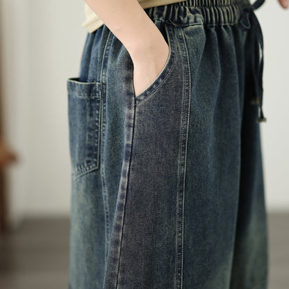 Women's Loose Jeans Baggy Wide Leg Denim Pants