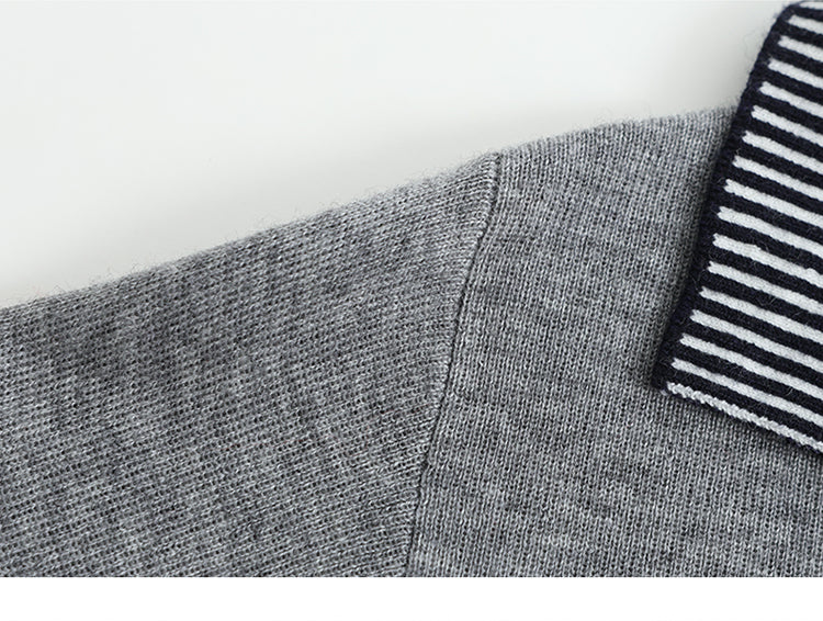 Women's Long Sleeve Sweater Striped Knit Pullover Tops - LAI MENG FIVE CATS