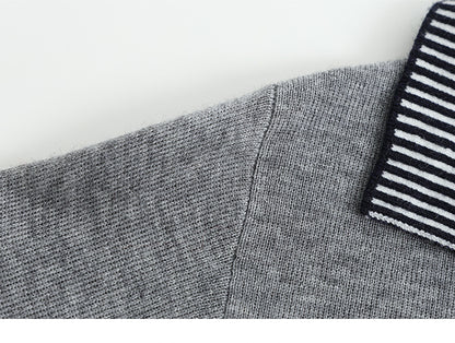 Women's Long Sleeve Sweater Striped Knit Pullover Tops - LAI MENG FIVE CATS