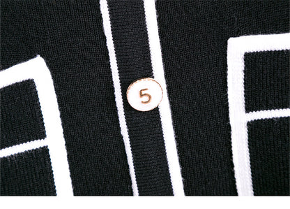 Women's Long Sleeve Knit Sweater Midi Dress