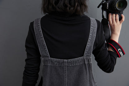 Womens Denim Bib Pants Jumpsuits Adjustable Strap Overalls