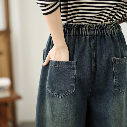 Women's Loose Jeans Baggy Wide Leg Denim Pants