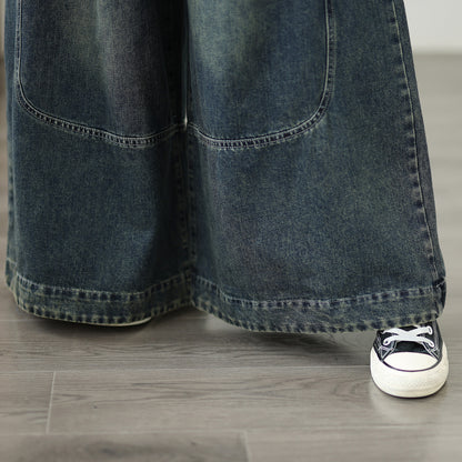 Women's Loose Jeans Baggy Wide Leg Denim Pants