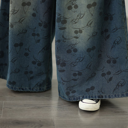 Women's Loose Jeans Baggy Wide Leg Denim Pants