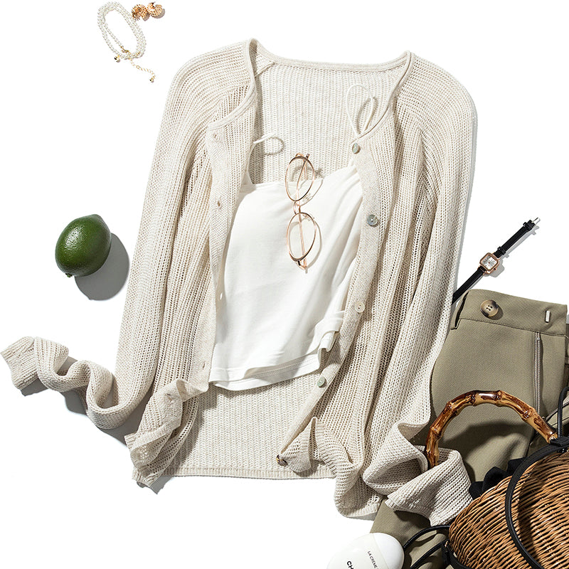 Lightweight Open-Knit Cardigan – Summer Layering Essential