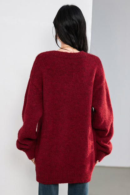 SD-Womens Off The Shoulder Loose Sweater