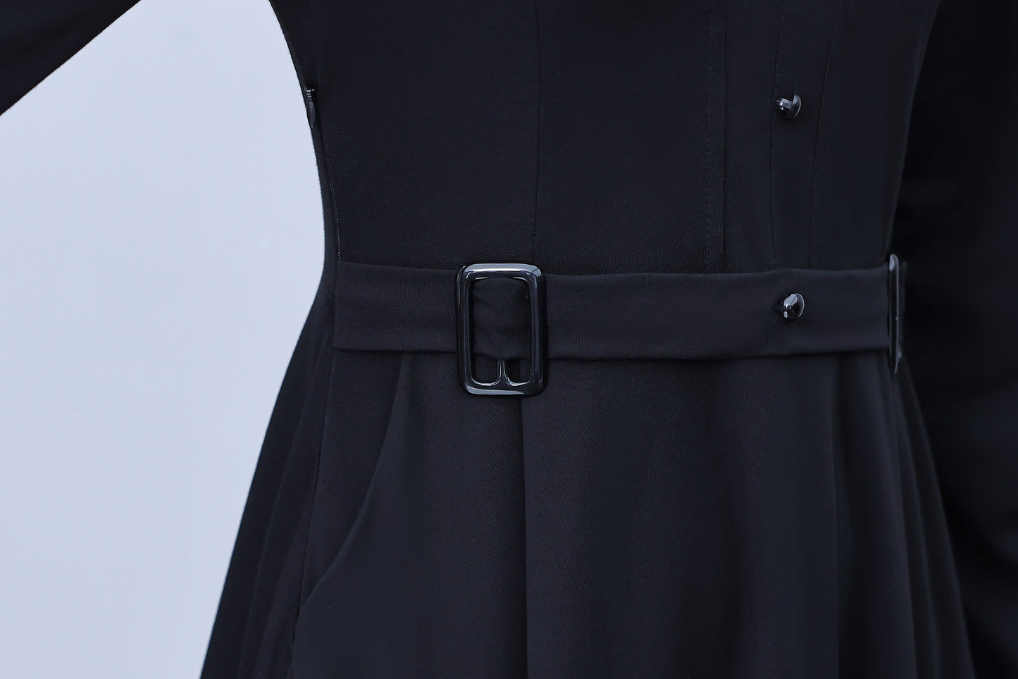 Women'sLong Sleeve Work Office Suit Dress with Pockets