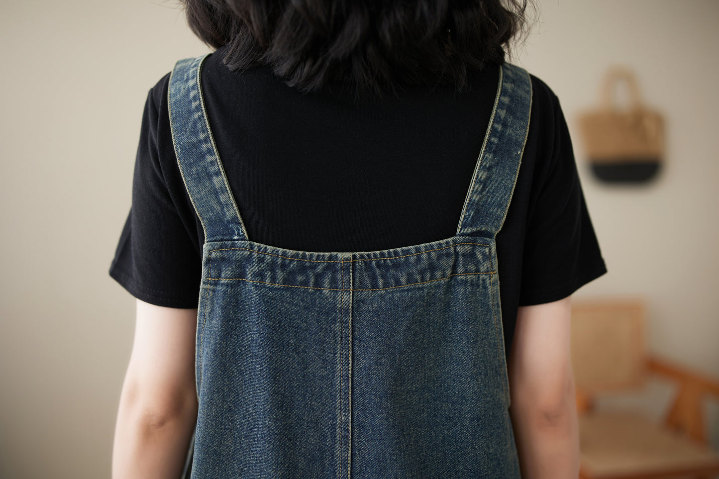 Womens Denim Bib Pants Jumpsuits Adjustable Strap Overalls