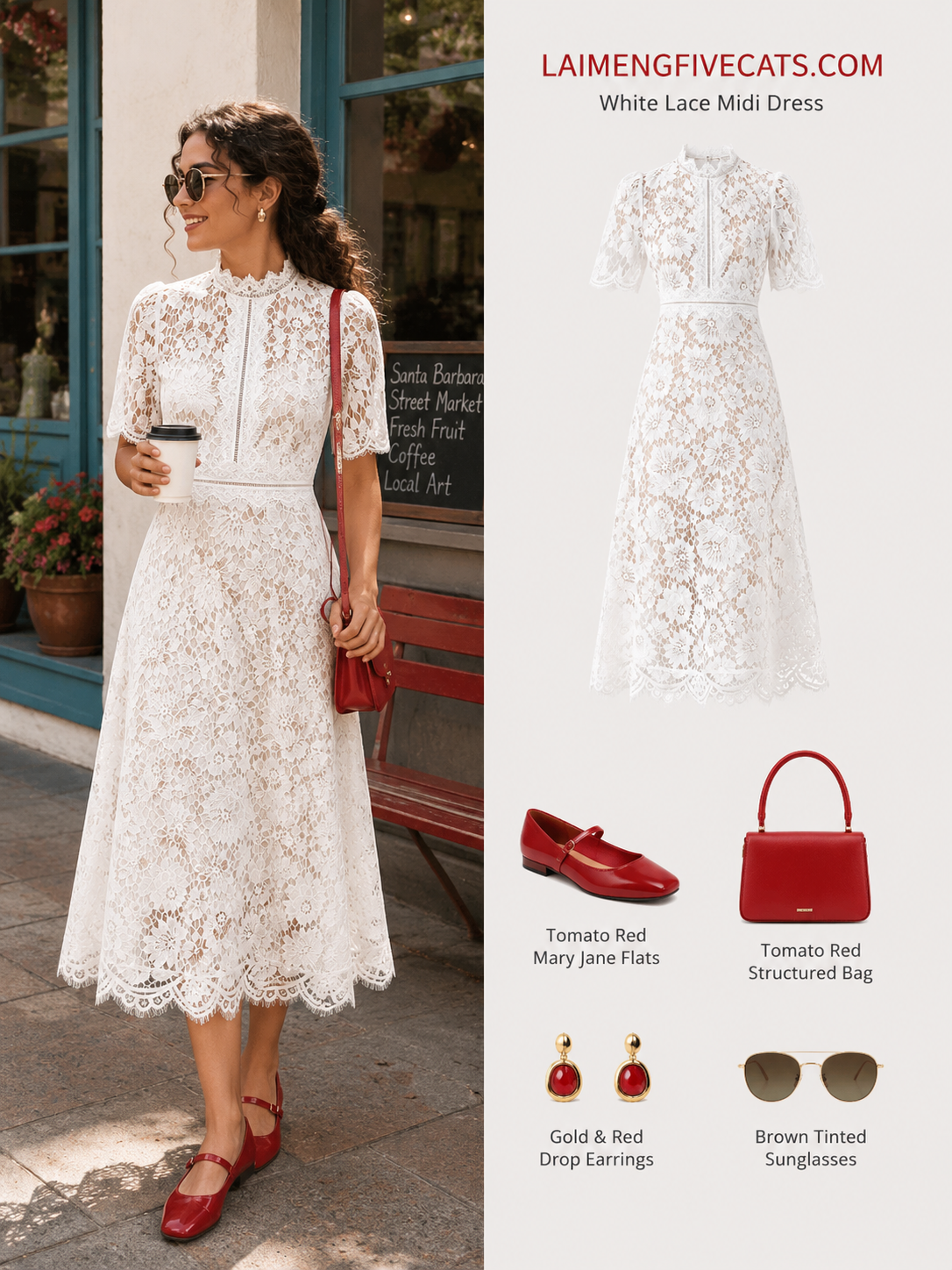 Elegant Lace Midi Dress |  Special Occasion Dress