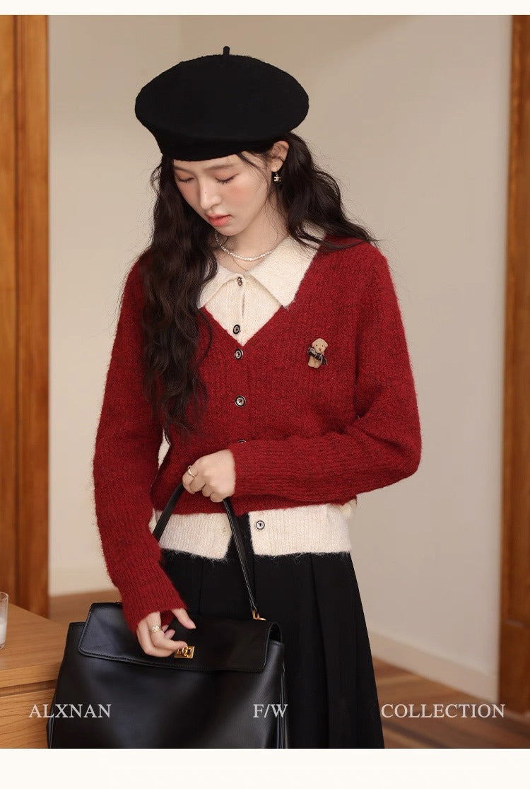Women's Sweater Cardigan Knit Long Sleeve Button Outfits