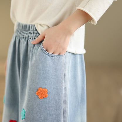 Women's Loose Jeans Baggy Wide Leg Denim Pant