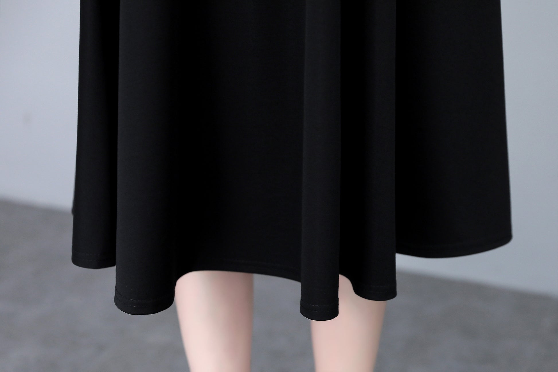 Women's Short Sleeve Stretch Pocket Midi Dress - LAI MENG FIVE CATS