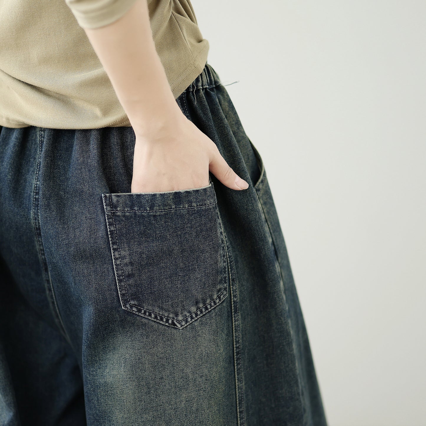 Women's Loose Jeans Baggy Wide Leg Denim Pants