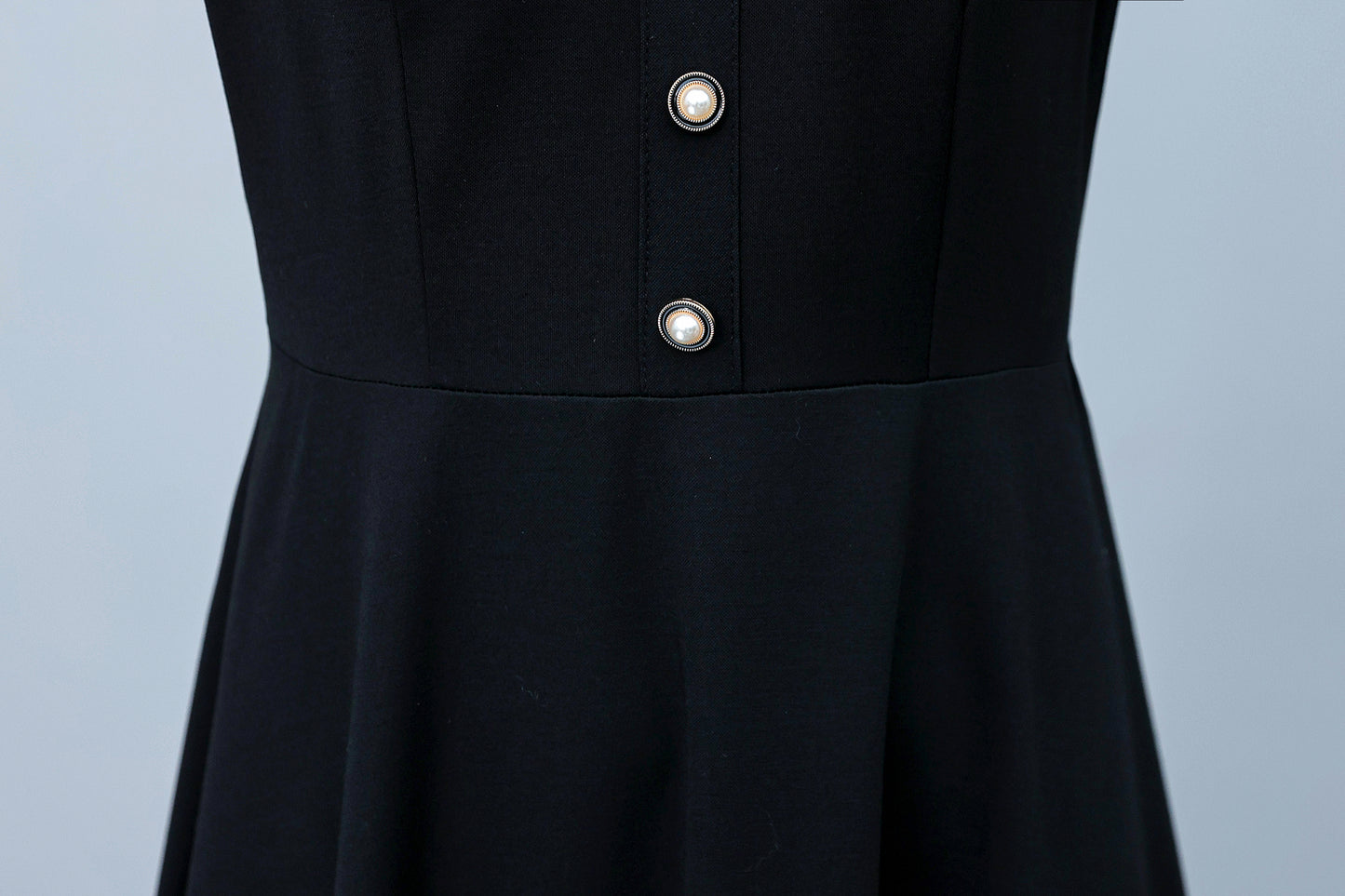26-Women's Peter Pan Collar Short Sleeve Midi Dress - LAI MENG FIVE CATS