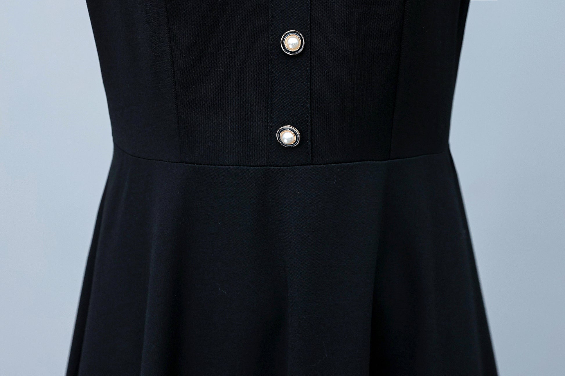 26-Women's Peter Pan Collar Short Sleeve Midi Dress - LAI MENG FIVE CATS