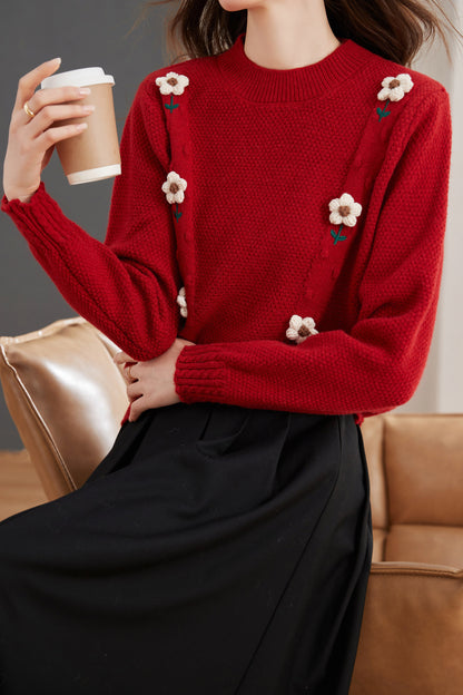 Women's Sweaters winter Long Sleeve Knit Tops Casual Blouse