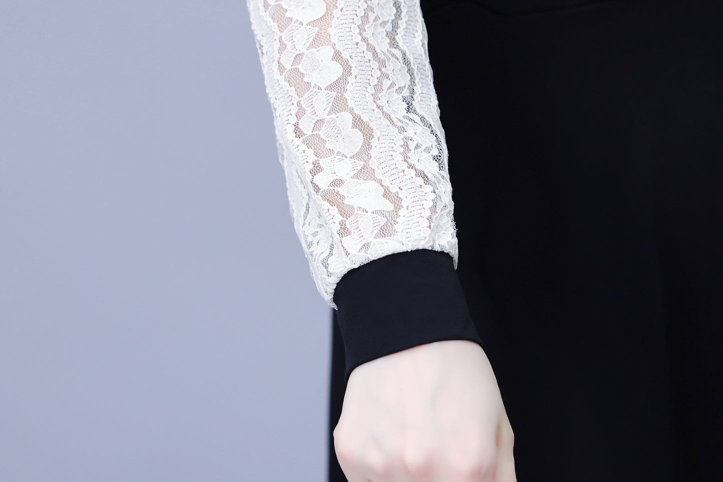 Women's Peter Pan Collar Long Sleeve Pocket Midi Dress