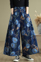 Women's Loose Elastic Waist Wide Leg Denim Pants