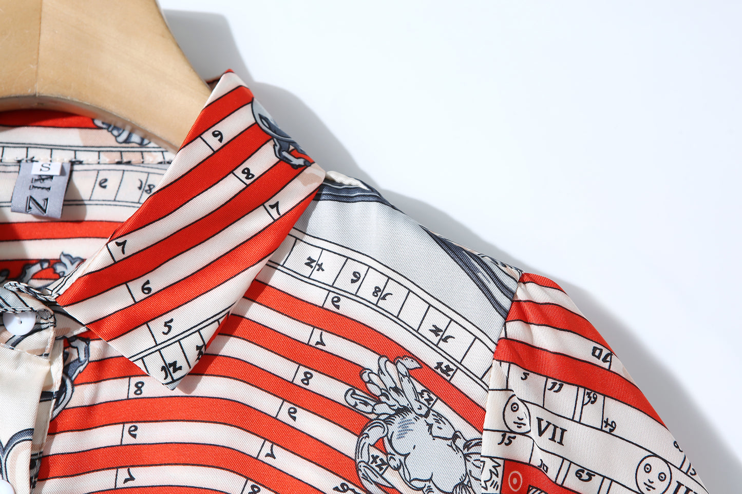 ESY-Women's Shirt Floral Print Long Sleeve Button Top