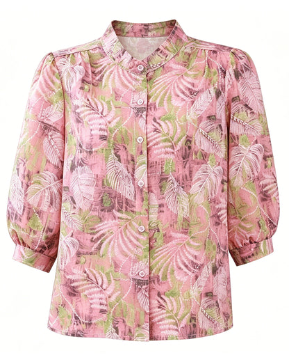 Botanical Print Blouse | Soft Romantic Summer Essential