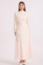 Romantic 3D Flower Lantern Sleeve Maxi Evening Formal Dress