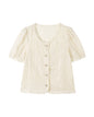 Embroidered Eyelet Blouse | Breathable Cotton with Lace Trim