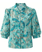 Paisley Art Print Blouse – Lightweight Gallery Collection Shirt