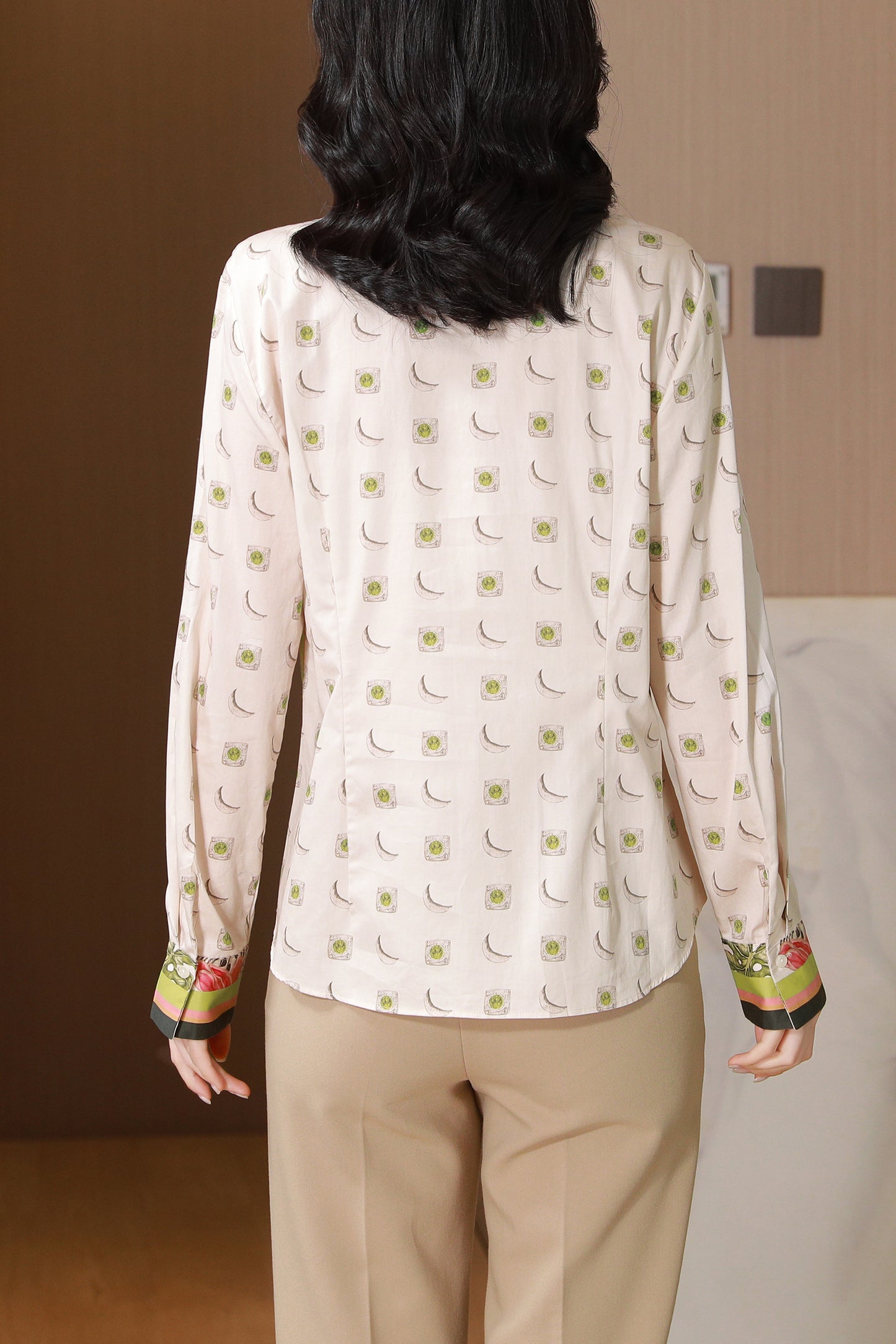 Women's Collared Floral Print Shirt Blouse Tops