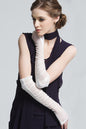 Women's Long Lace Fingerless Gloves Elbow Length Gloves