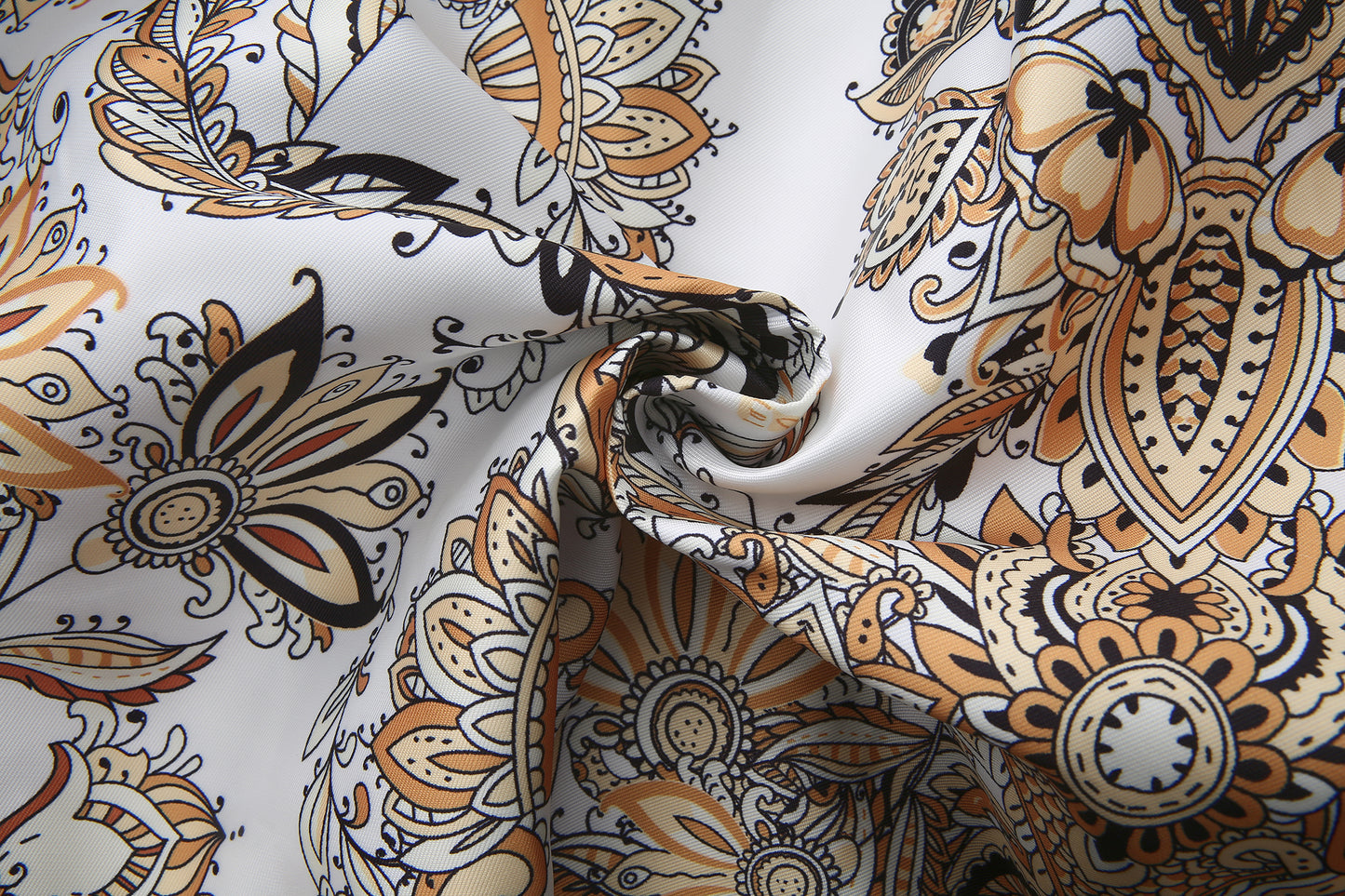 26-Women's Puff Sleeves Floral Print Button Maxi Dress