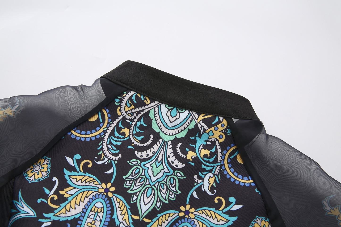 26-Women's Puff Sleeves Floral Print Button Maxi Dress