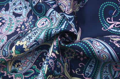 26-Women's Puff Sleeves Floral Print Button Maxi Dress