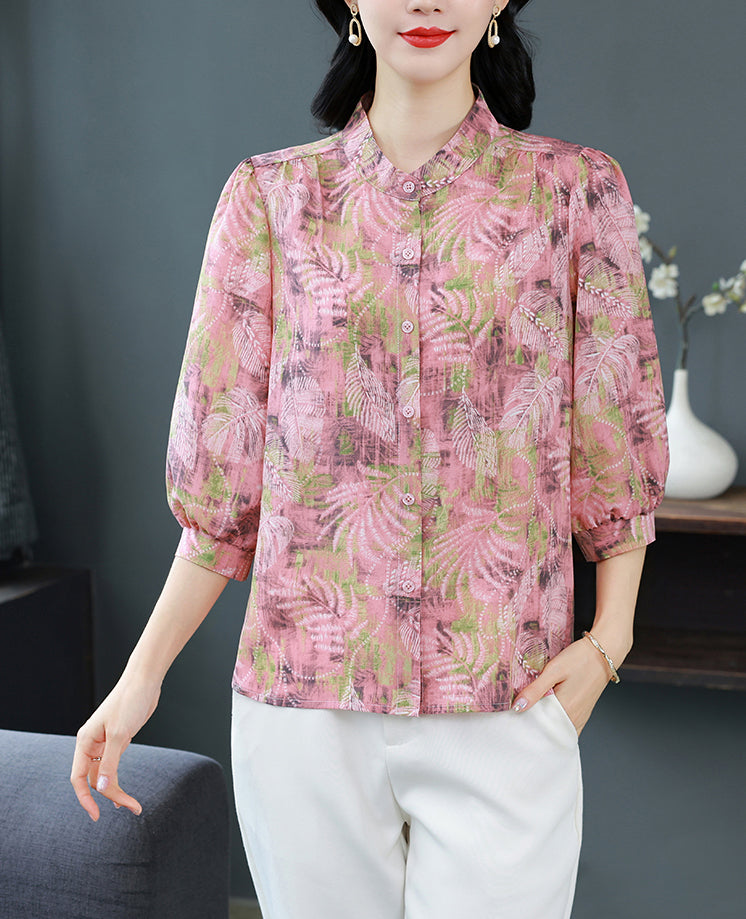 Botanical Print Blouse | Soft Romantic Summer Essential