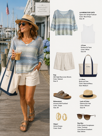 Open-Knit Summer Sweater – Lightweight Coastal Layer