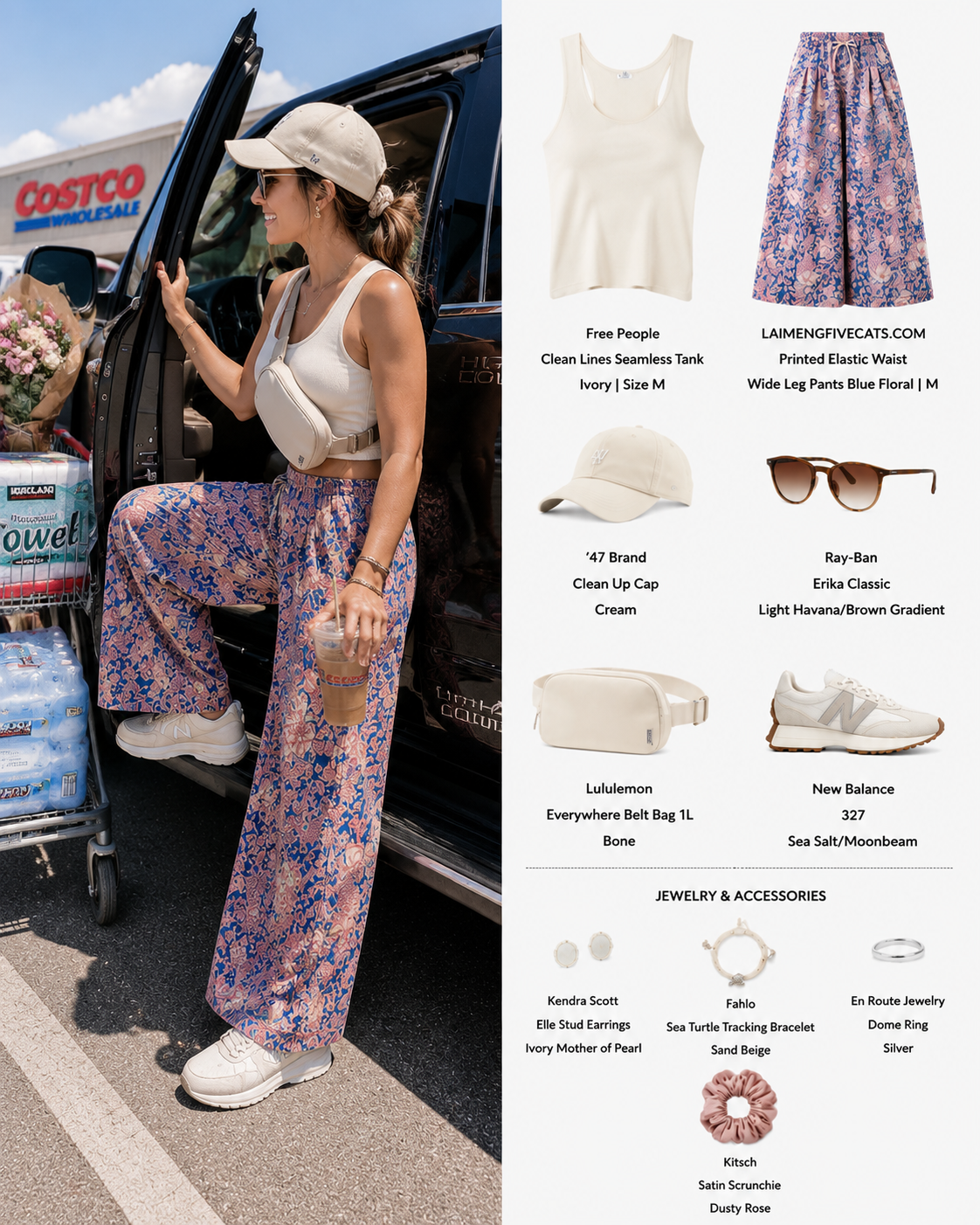 Floral Print Wide Leg Pants – Summer Comfort