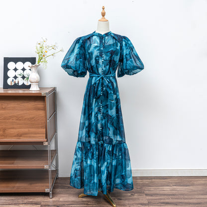 Effortless Elegance Floral Summer Maxi Dress - LAI MENG FIVE CATS