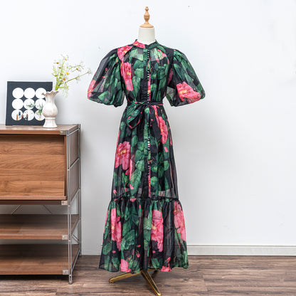 Effortless Elegance Floral Summer Maxi Dress - LAI MENG FIVE CATS