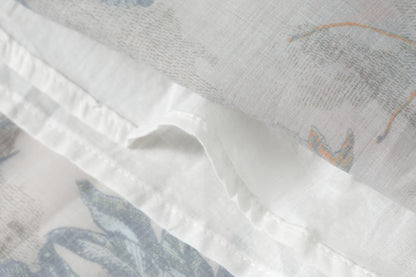 Women's Short Sleeves Print Pocket Button Midi Dress