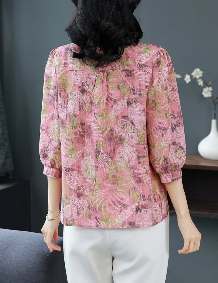 Botanical Print Blouse | Soft Romantic Summer Essential