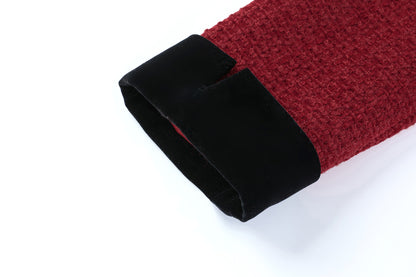 28692-Velvet Trim Tweed Jacket — Paris Café & London Autumn Style