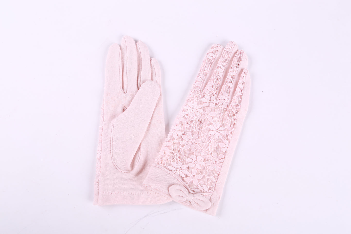 Lace Bow Gloves for Women Sun Uv Protection Gloves
