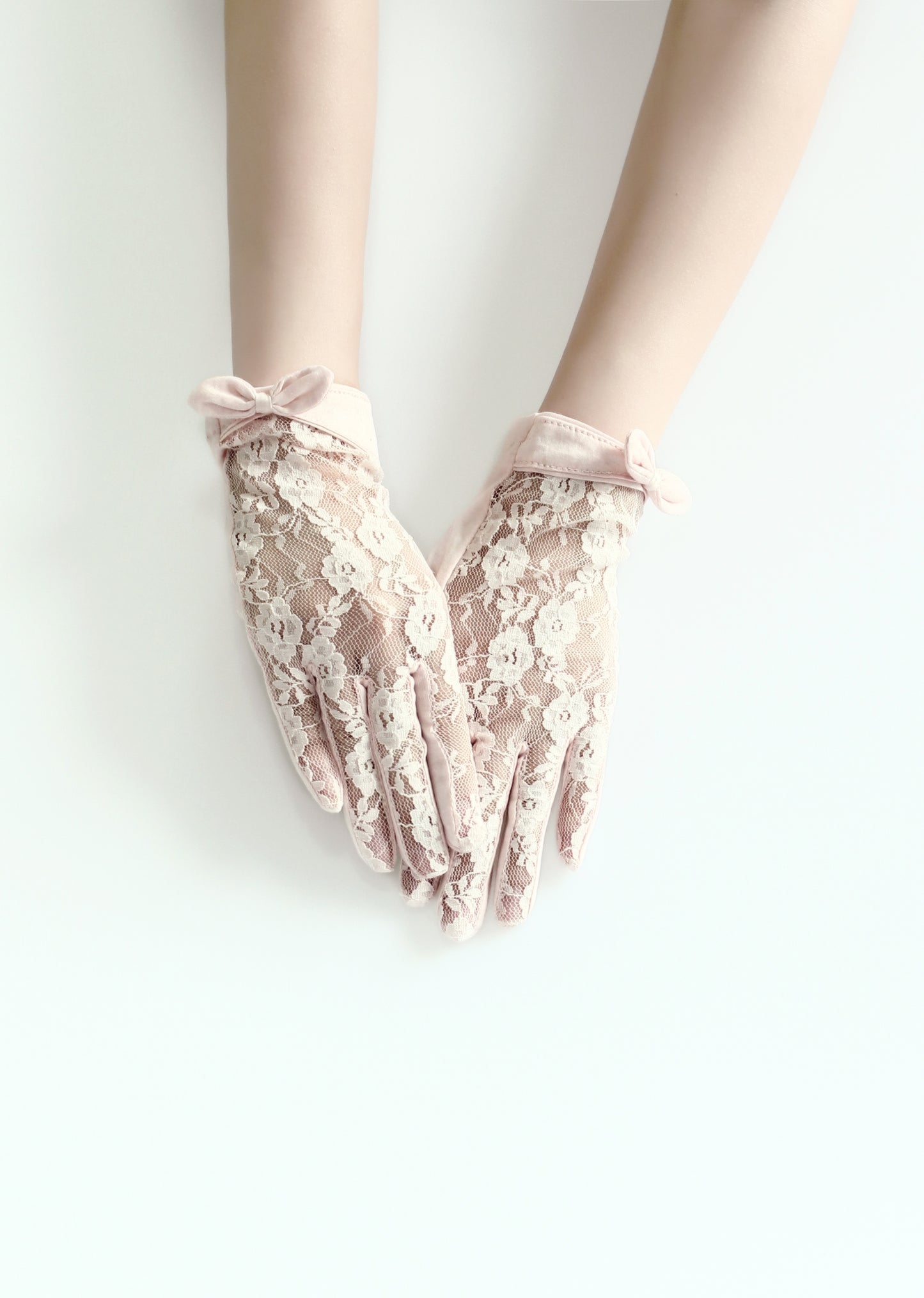 Lace Bow Gloves for Women Sun Uv Protection Gloves