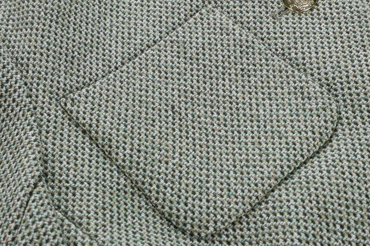 28691-Wool Blend Tweed Jacket — Parisian & London-Inspired Style
